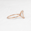 Zoom in on Hillside Ring, Emerald Cut ( 14k Rose Gold)