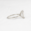 Zoom in on Hillside Ring, Emerald Cut (14k White Gold)