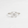 Zoom in on Windlass Ring, Cushion Cut (14k White Gold)