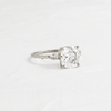Zoom in on Windlass Ring, Cushion Cut (14k White Gold)