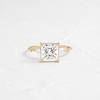 Windlass Ring, Princess Cut (14k Yellow Gold)