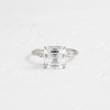 Zoom in on Trestle Ring, Asscher Cut (Platinum)