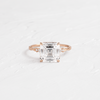 Zoom in on Trestle Ring, Asscher Cut ( 14k Rose Gold)