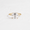 Trestle Ring, Asscher Cut (14k Yellow Gold)