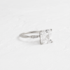 Zoom in on Trestle Ring, Asscher Cut (Platinum)