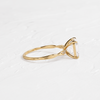 Zoom in on Trestle Ring, Asscher Cut (14k Yellow Gold)