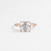 Zoom in on Windlass Ring, Asscher Cut (14k Rose Gold)