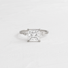 Zoom in on Trestle Ring, Princess Cut (Platinum)