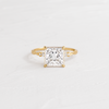 Zoom in on Trestle Ring, Princess Cut (14k Yellow Gold)