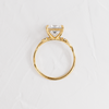 Zoom in on Trestle Ring, Princess Cut (14k Yellow Gold)