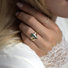 Zoom in on Moonrise Ring, 1.29ct. Lab-Grown Green Diamond