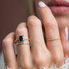 Zoom in on Distance Ring, 2.63ct. Green-Blue Australian Sapphire