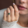 Zoom in on Distance Ring, 2.63ct. Green-Blue Australian Sapphire