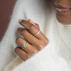 Snowdrift Ring, 1.53ct. Lab-Grown Green Diamond
