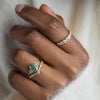 Snowdrift Ring, 1.53ct. Lab-Grown Green Diamond