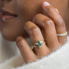 Zoom in on Snowdrift Ring, 1.53ct. Lab-Grown Green Diamond
