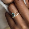 Zoom in on Winters Eve Ring, 1.34ct. Green-Blue Australian Sapphire