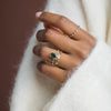 Zoom in on Distance Ring, 2.02ct. Bluish Green Thai Sapphire