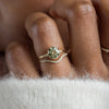 Zoom in on Poppy Seed Ring, 1.5ct. Lab-Grown Green Diamond