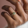 Zoom in on Poppy Seed Ring, 1.5ct. Lab-Grown Green Diamond