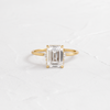 Surmount Ring, Emerald Cut (14k Yellow Gold)