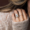 Zoom in on To A Flame Ring, 4.25ct. Lab-Grown Emerald Cut
