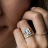 Zoom in on To A Flame Ring, 4.25ct. Lab-Grown Emerald Cut