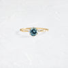 Hillside Ring, 0.85ct. Greenish Blue Sapphire - OOS (14k Yellow Gold)