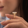 Zoom in on Stargaze Ring, Princess Cut (14k Yellow Gold)