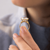 Zoom in on Stargaze Ring, Princess Cut (14k Yellow Gold)