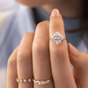 Zoom in on Stargaze Ring, Princess Cut (14k Yellow Gold)