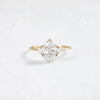 Duet Ring, 1.80ct. Natural Oval Cut (14k Yellow Gold)