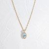 Atoll Necklace, Aquamarine - OOS (14k Yellow Gold)