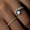 Zoom in on To A Flame Ring, 1.45ct. Sky Blue Madagascar Sapphire