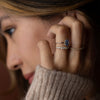 Zoom in on To A Flame Ring, 1.45ct. Sky Blue Madagascar Sapphire
