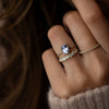 Zoom in on To A Flame Ring, 1.45ct. Sky Blue Madagascar Sapphire
