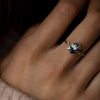 Zoom in on To A Flame Ring, 1.71ct. Light Greenish-Blue Montana Sapphire