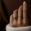 Zoom in on To A Flame Ring, 1.5ct. Yellow-Green Sapphire
