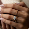 Zoom in on Hillside Ring, 2.25ct. Lab-Grown East-West Oval Cut