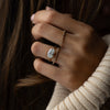 Hillside Ring, 2.25ct. Lab-Grown East-West Oval Cut