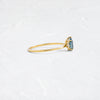 Touchpoints Ring, 0.61ct. Aqua Blue Montana Sapphire (14k Yellow Gold)
