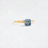 Zoom in on Touchpoints Ring, 0.88ct. Blue Montana Sapphire (14k Yellow Gold)