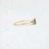 Touchpoints Ring, 0.88ct. Blue Montana Sapphire (14k Yellow Gold)