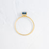 Zoom in on Touchpoints Ring, 0.88ct. Blue Montana Sapphire (14k Yellow Gold)