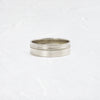 Zoom in on Double Sideline Band (6mm, High Polish, Platinum)