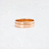 Zoom in on Double Sideline Band (6mm, High Polish, 14k Rose Gold)