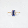 Vitrine Ring, Light Blue Tanzanite (14k Yellow Gold)