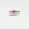 Fractured Cigar Band (14k White Gold)