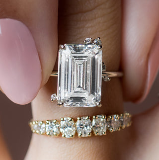 Melanie Casey Emerald Cut To A Flame Ring