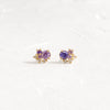 Candy Man Cluster Studs, Violet - OOS (14k Yellow Gold)